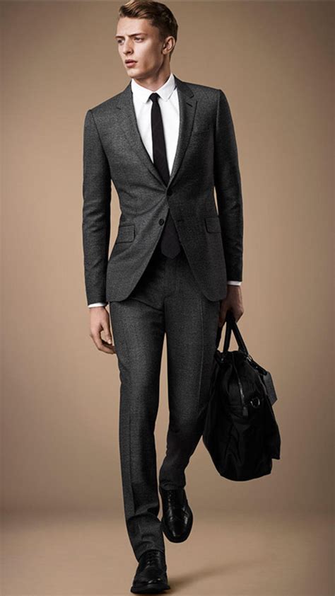 burberry slim fit suit|Burberry suit price.